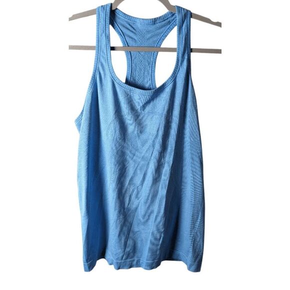 LULULEMON ATHLETICA Swiftly Tech Racerback Tank in Cascade Blue Size 10 - Picture 3 of 4